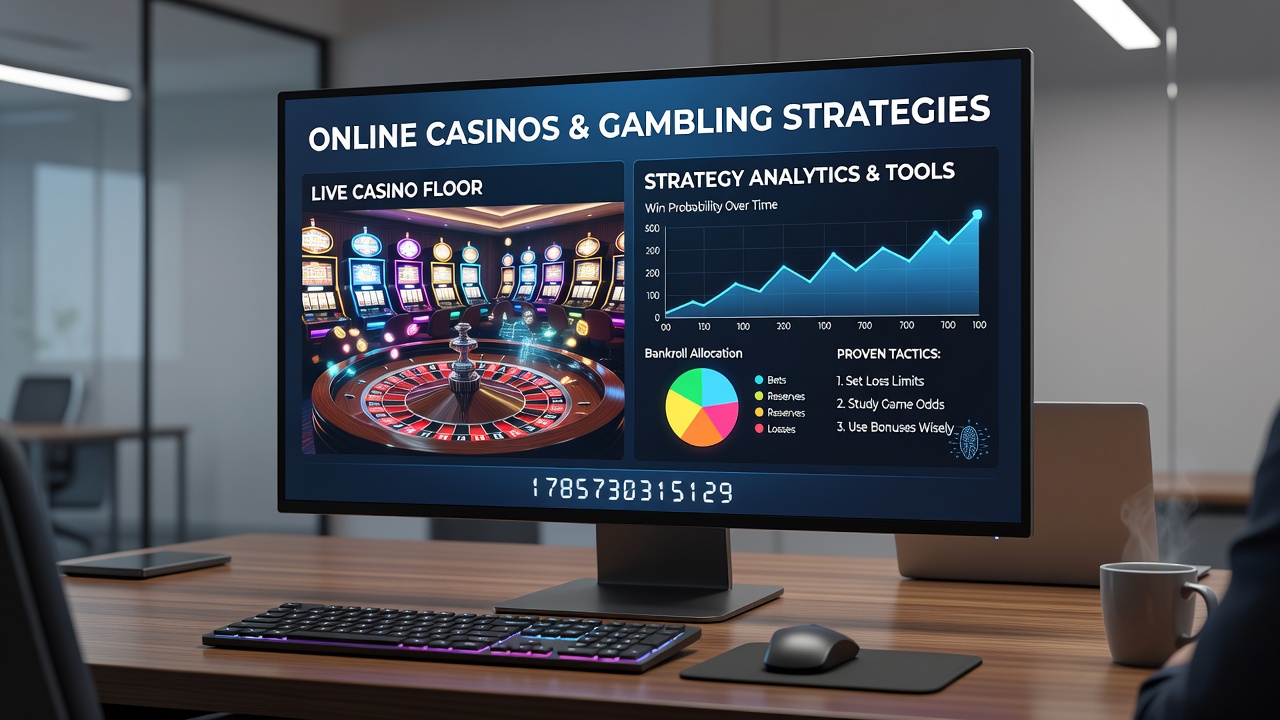 Players engaging with online casino strategies on mobile devices with charts and game screens visible
